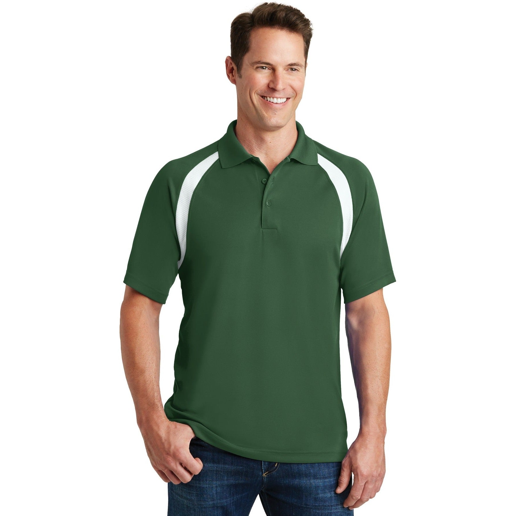 Sport-Tek-Sport-Tek® Dry Zone® Colorblock Raglan Polo. T476-MedTech-2